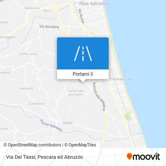 Mappa Via Dei Tassi
