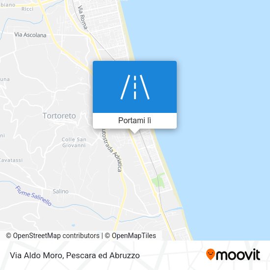 Mappa Via Aldo Moro