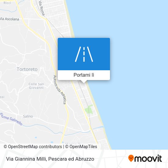 Mappa Via Giannina Milli