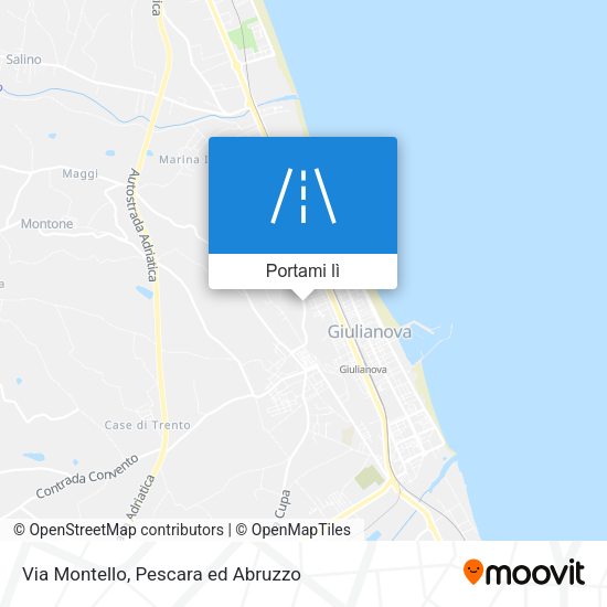 Mappa Via Montello