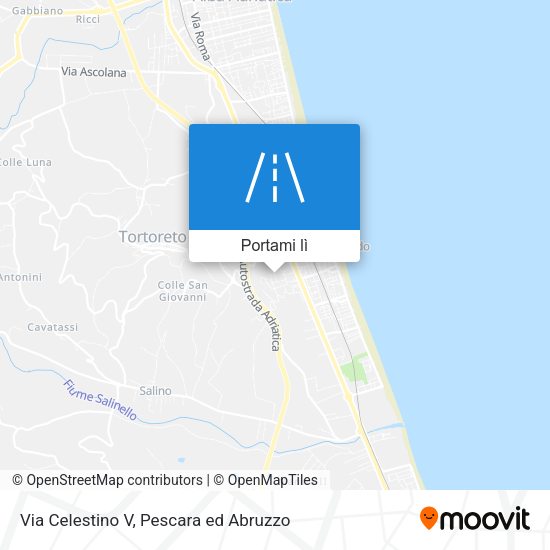 Mappa Via Celestino V