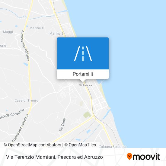 Mappa Via Terenzio Mamiani