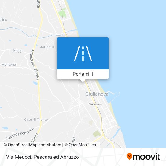 Mappa Via Meucci
