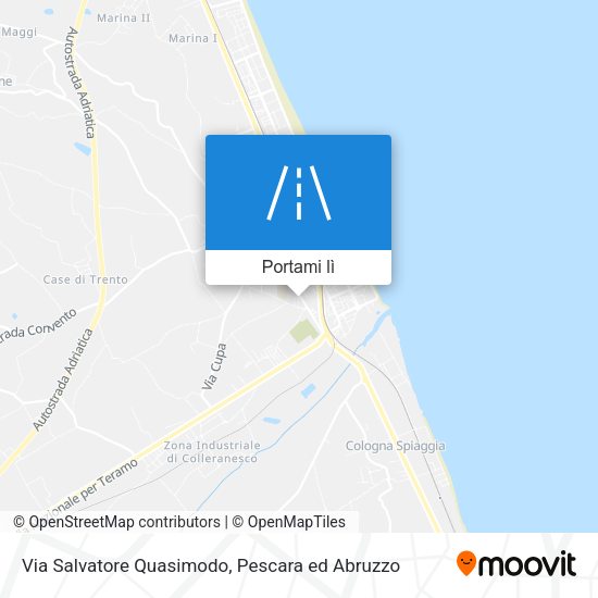 Mappa Via Salvatore Quasimodo