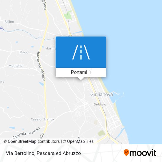 Mappa Via Bertolino