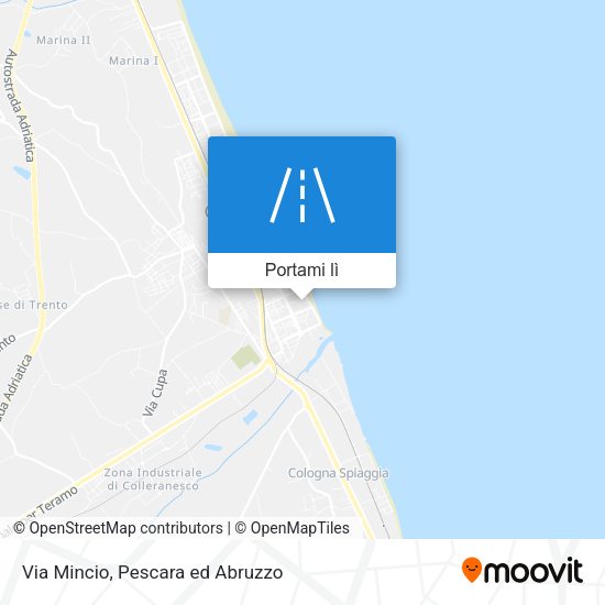 Mappa Via Mincio