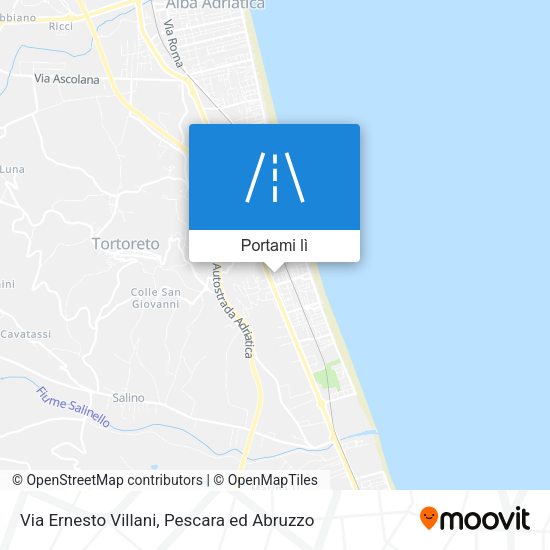 Mappa Via Ernesto Villani