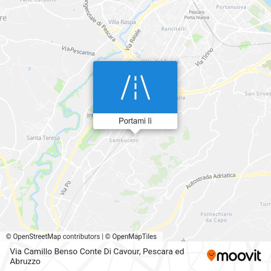 Mappa Via Camillo Benso Conte Di Cavour