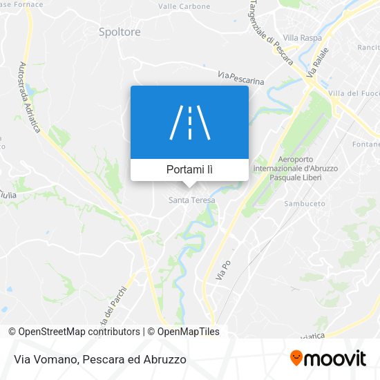 Mappa Via Vomano