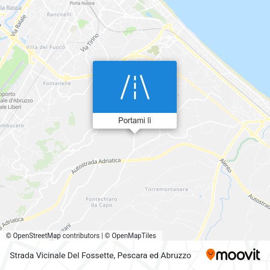 Mappa Strada Vicinale Del Fossette