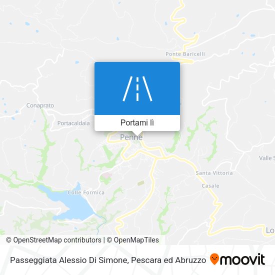 Mappa Passeggiata Alessio Di Simone