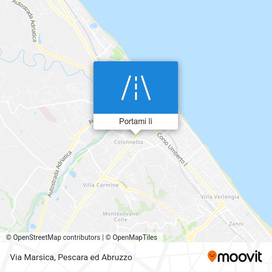 Mappa Via Marsica