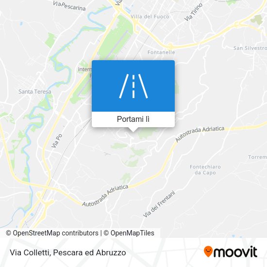 Mappa Via Colletti