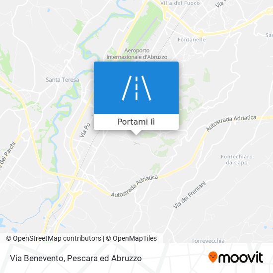 Mappa Via Benevento
