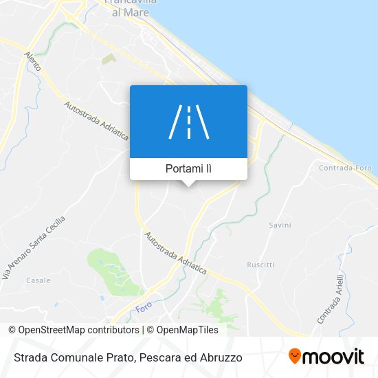 Mappa Strada Comunale Prato