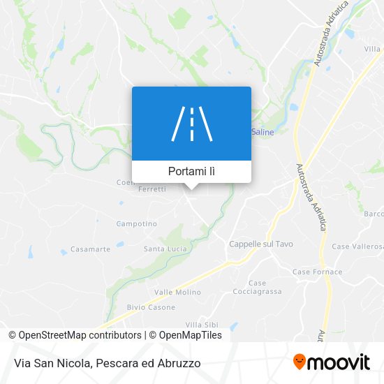 Mappa Via San Nicola