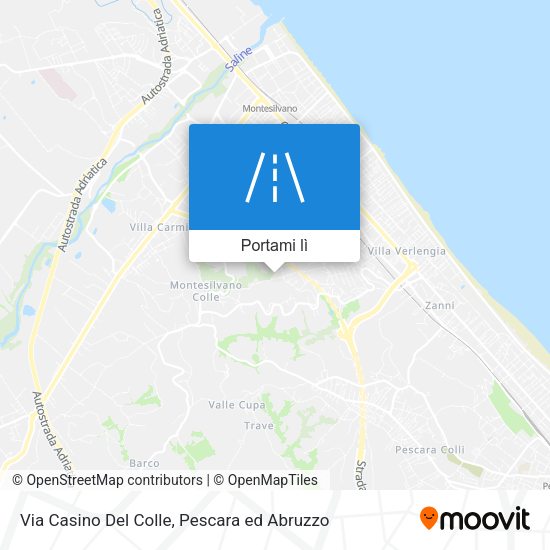 Mappa Via Casino Del Colle