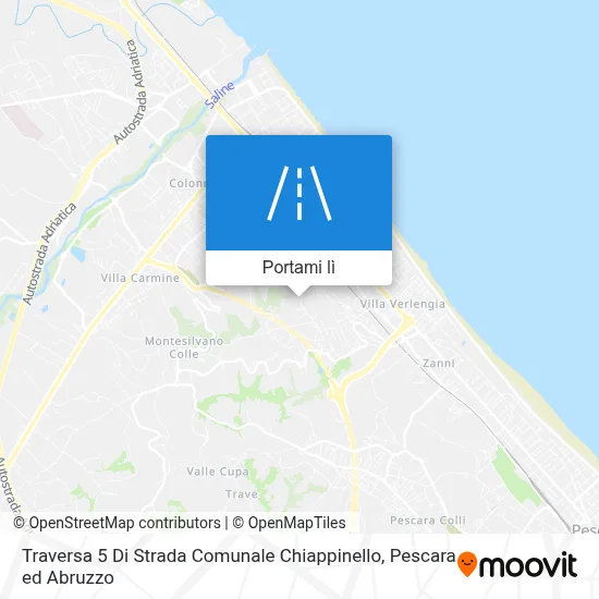Mappa Traversa 5 Di Strada Comunale Chiappinello