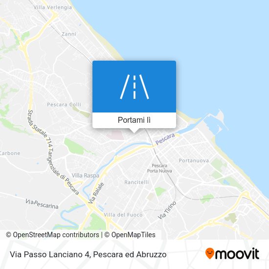 Mappa Via Passo Lanciano 4
