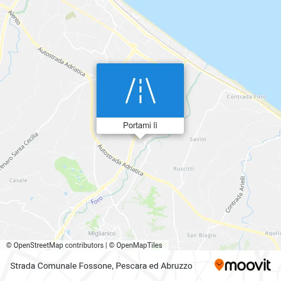Mappa Strada Comunale Fossone