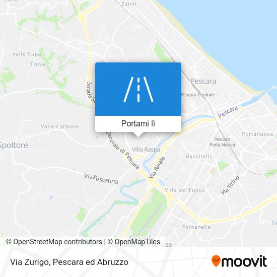 Mappa Via Zurigo