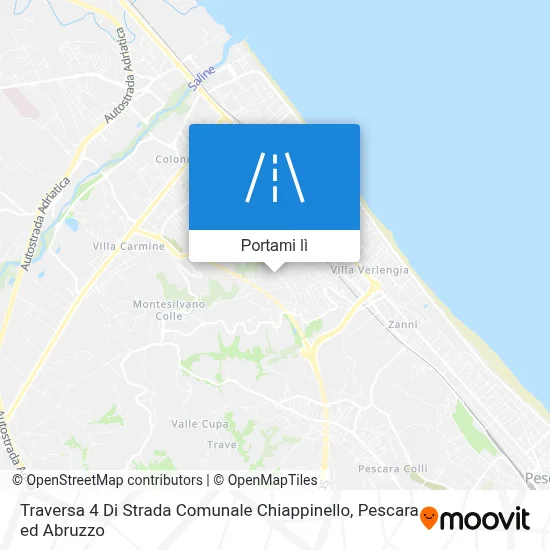 Mappa Traversa 4 Di Strada Comunale Chiappinello