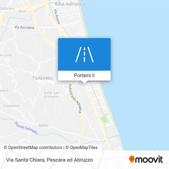 Mappa Via Santa Chiara