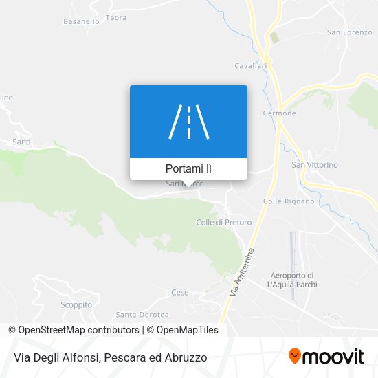 Mappa Via Degli Alfonsi