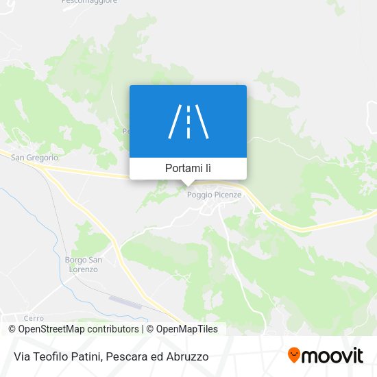 Mappa Via Teofilo Patini
