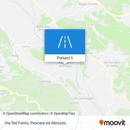 Mappa Via Del Forno
