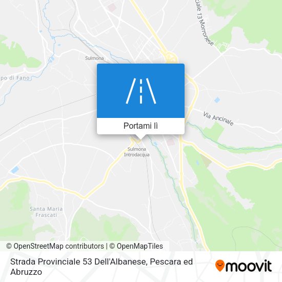 Mappa Strada Provinciale 53 Dell'Albanese
