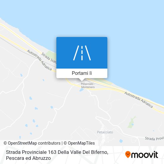 Mappa Strada Provinciale 163 Della Valle Del Biferno