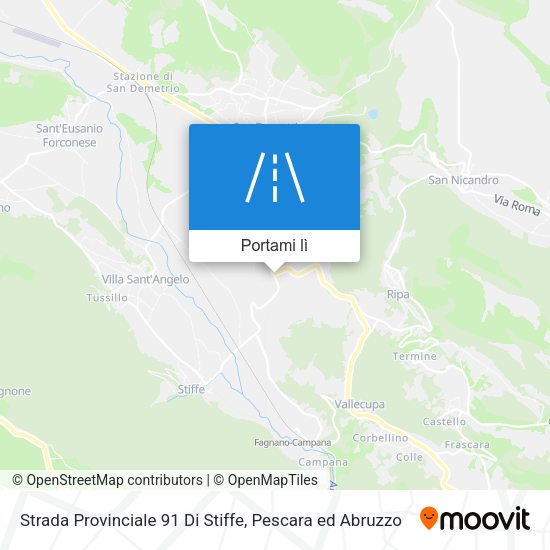 Mappa Strada Provinciale 91 Di Stiffe