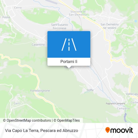 Mappa Via Capo La Terra