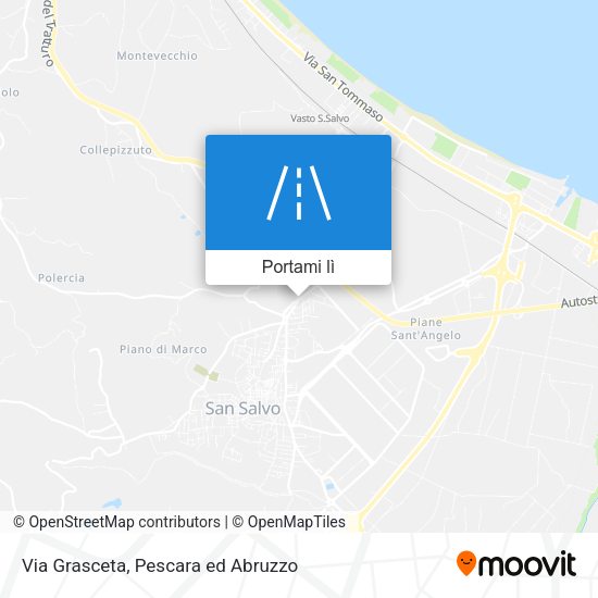 Mappa Via Grasceta