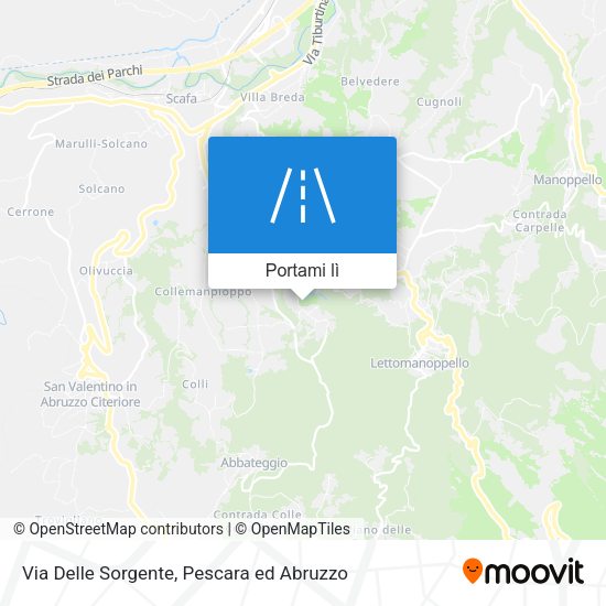 Mappa Via Delle Sorgente