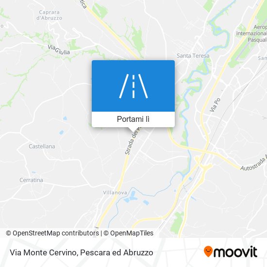 Mappa Via Monte Cervino