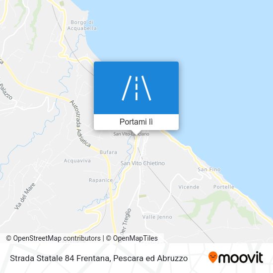 Mappa Strada Statale 84 Frentana