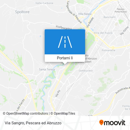 Mappa Via Sangro