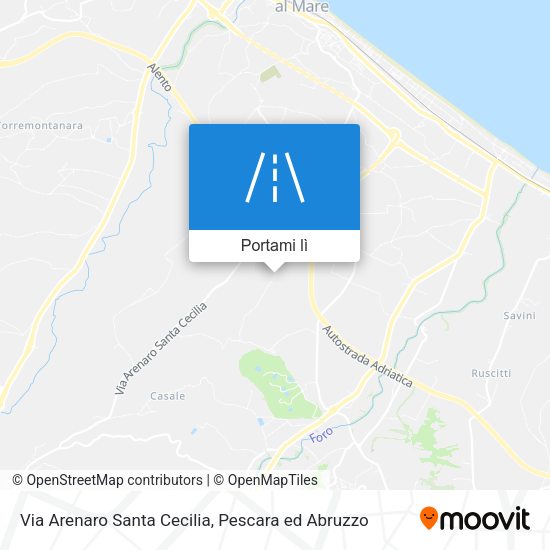 Mappa Via Arenaro Santa Cecilia
