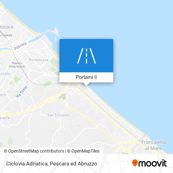 Mappa Ciclovia Adriatica