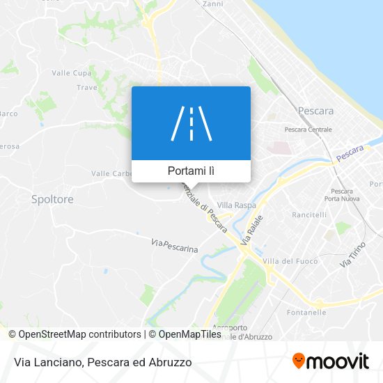 Mappa Via Lanciano