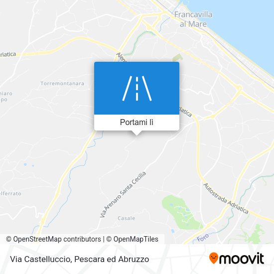 Mappa Via Castelluccio
