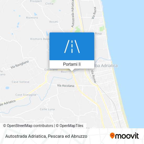 Mappa Autostrada Adriatica