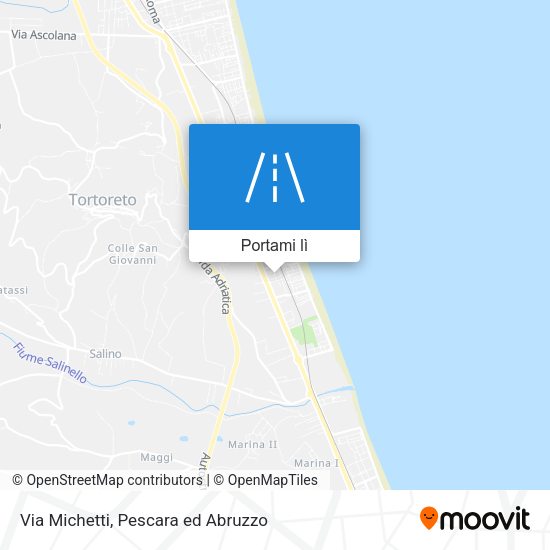 Mappa Via Michetti