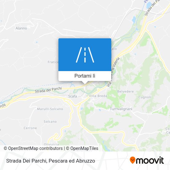 Mappa Strada Dei Parchi