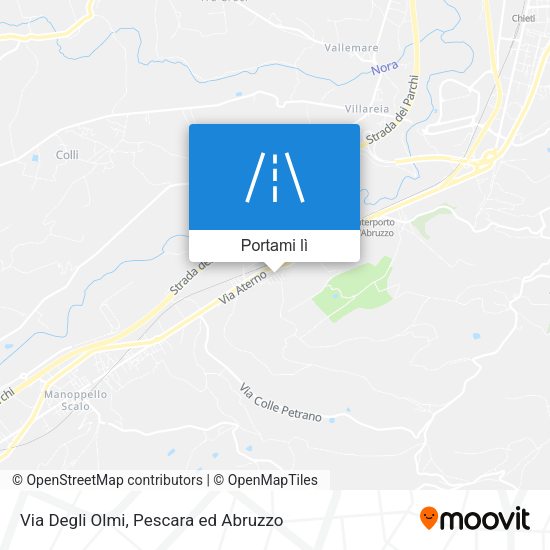 Mappa Via Degli Olmi
