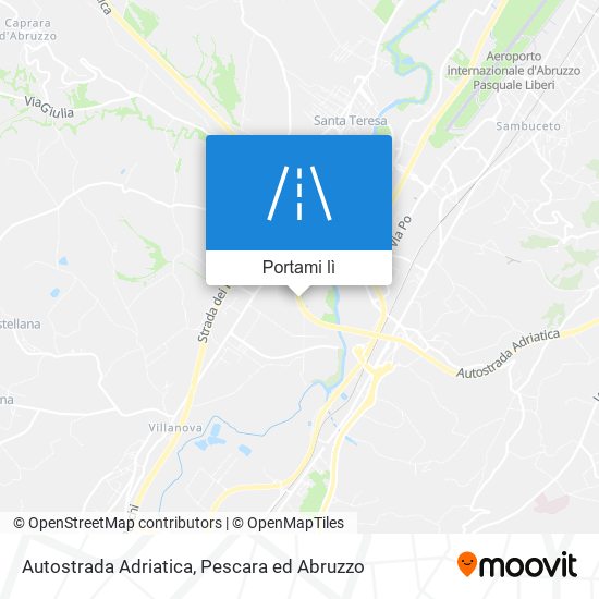 Mappa Autostrada Adriatica