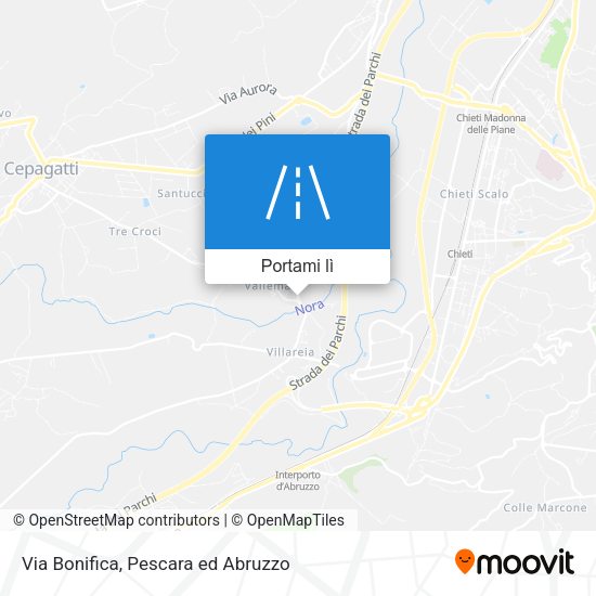Mappa Via Bonifica