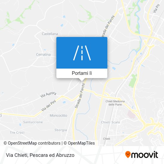 Mappa Via Chieti